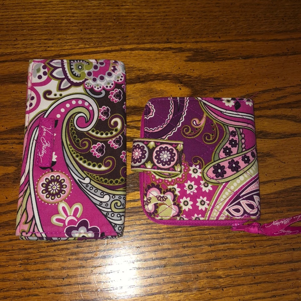 Combo Pack! Vera Bradley Wallet & Checkbook Cover